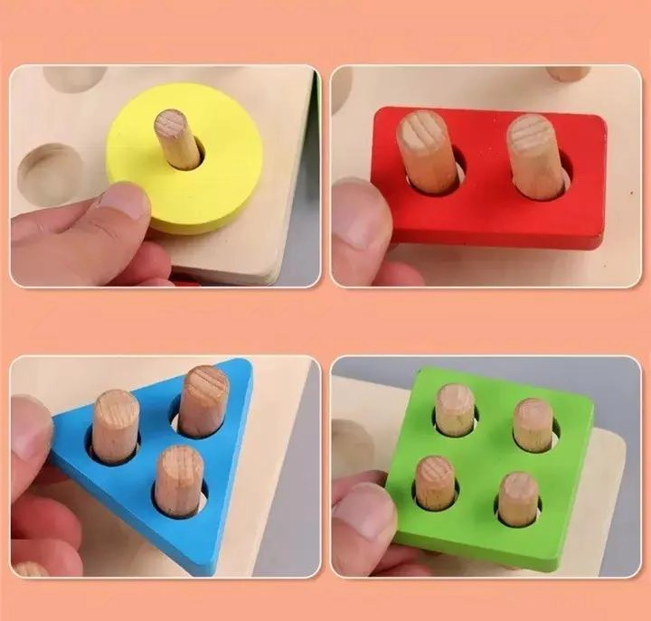 JUEGO DIDACTICO DE PESCA CON BLOQUES DE MADERA - 5