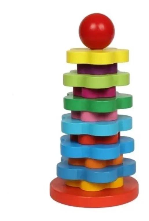 TORRE DE BLOQUES DE MADERA DIDACTICA - 2