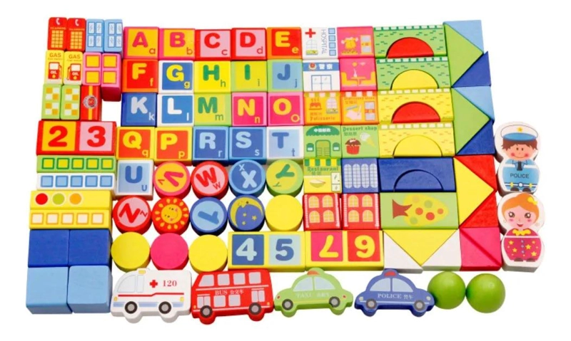 BLOQUES DE CONSTRUCCION PARA NIÑOS ESTILO CIUDAD - 2