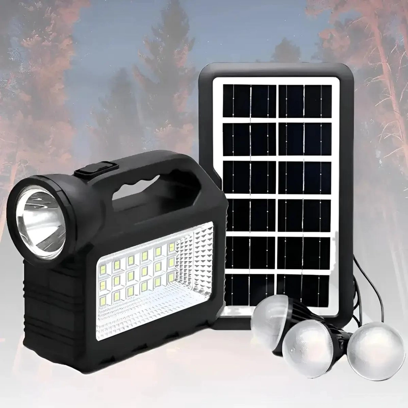 KIT DE EMERGENCIA CON LINTERNA SOLAR, RADIO Y MP3 - 4