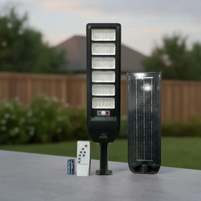 PACK 3 FOCOS PARA POSTE 600W SOLAR CON CONTROL - 5