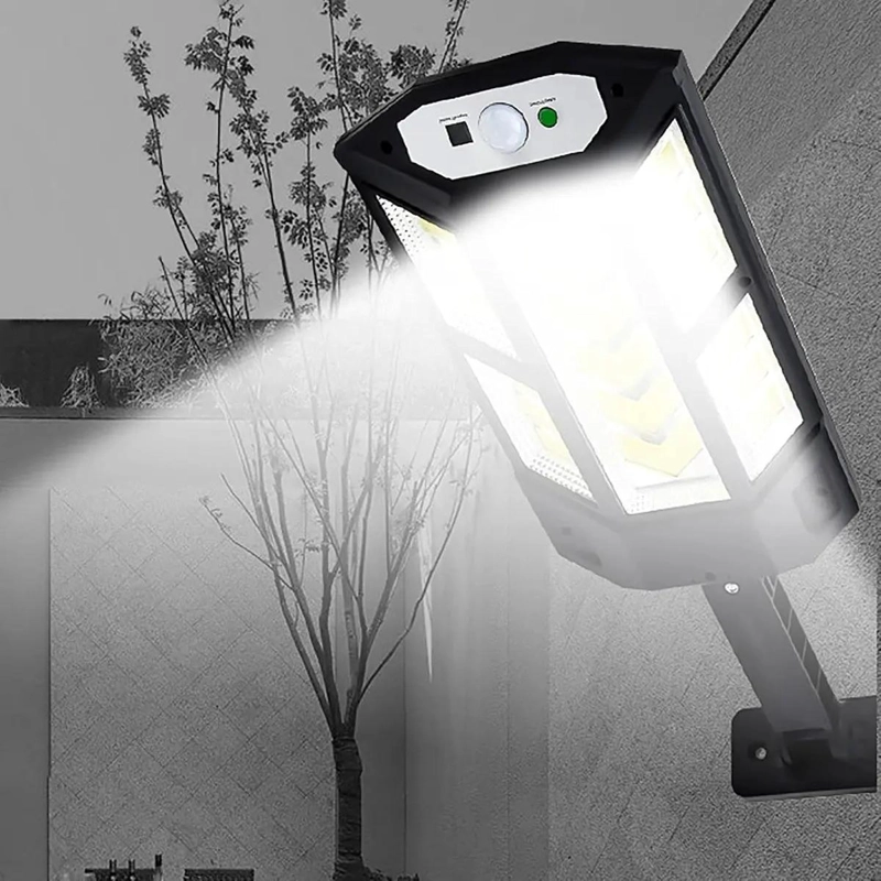 FOCO LED SOLAR EXTERIOR CON SENSOR DE MOVIMIENTO Y MANDO - 5