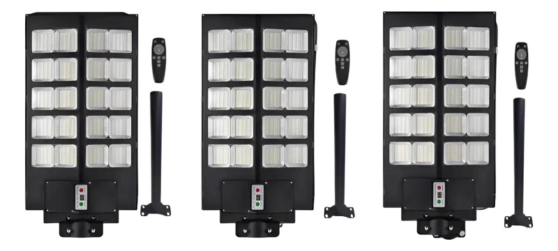 PACK 3 FOCOS SOLARES 1000W PARA EXTERIOR IP66 - 1