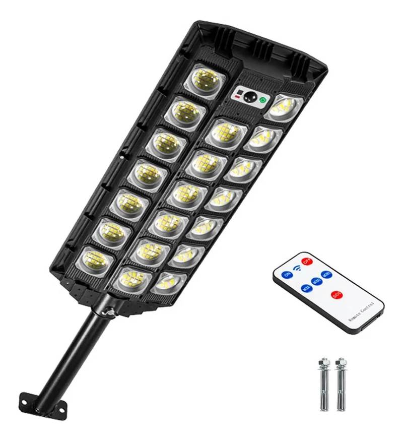 LUZ SOLAR EXTERIOR 100W CON SENSOR DE MOVIMIENTO - 1