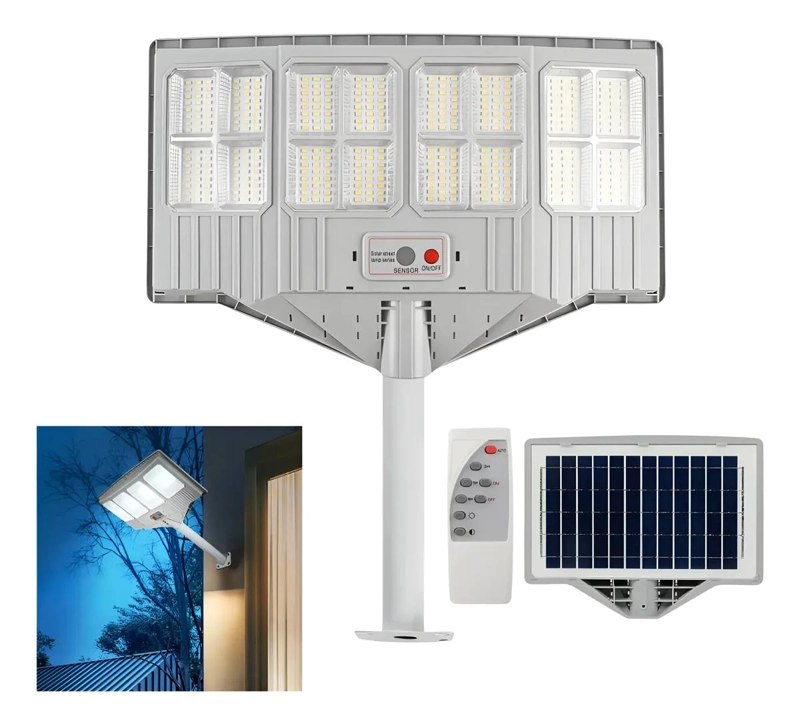 FOCO SOLAR LED 400W CON SENSOR DE MOVIMIENTO PARA EXTERIO - 1