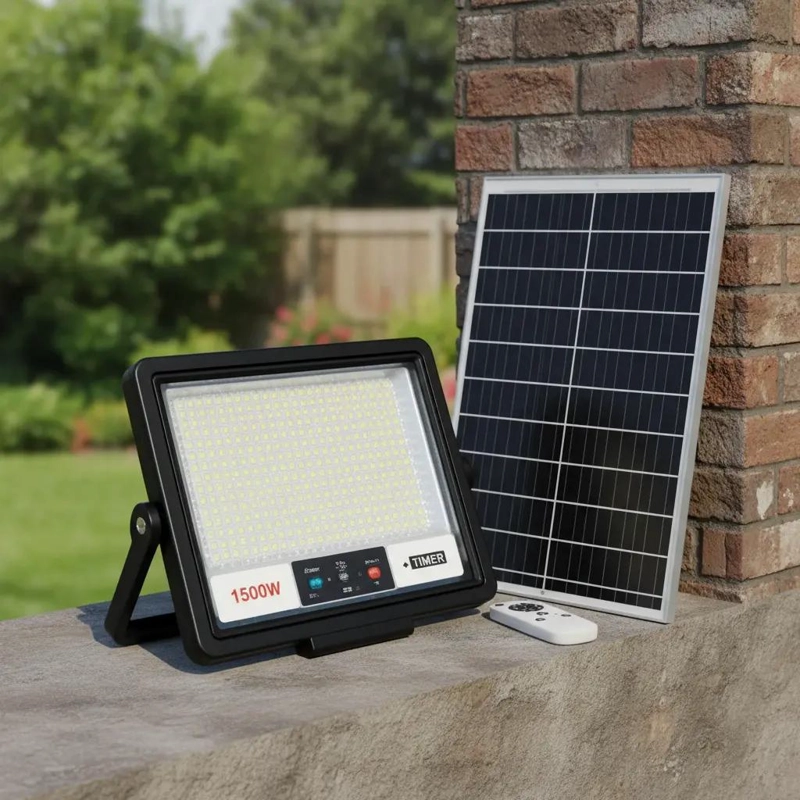 REFLECTOR SOLAR LED 1500W PARA ILUMINACION EXTERIOR - 4