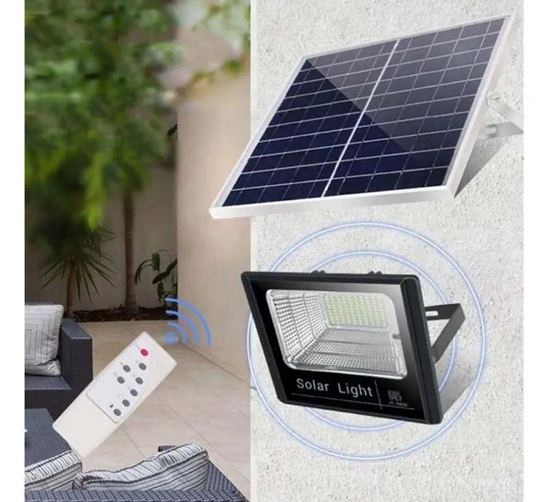 FOCO REFLECTOR SOLAR 400W CON CONTROL Y PANEL - 4