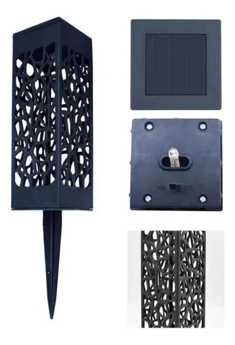 PACK 6 ESTACAS SOLARES DECORATIVAS CON LUZ CALIDA - 2