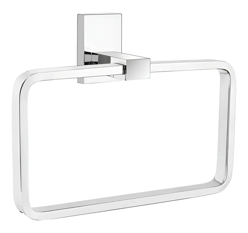 TOALLERO GANCHERA PERCHA COLGADOR CROMO MODERNO - 1
