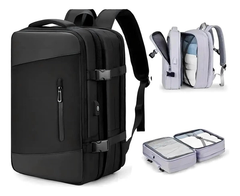 MOCHILA EXPANDIBLE IMPERMEABLE MULTIUSO PARA VIAJE - 3
