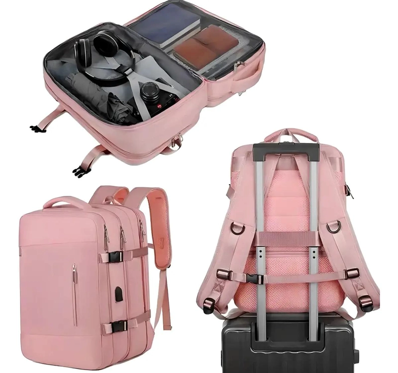 MOCHILA EXPANDIBLE IMPERMEABLE MULTIUSO PARA VIAJE - 5