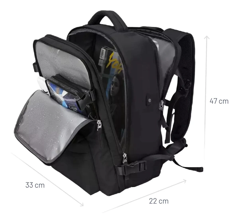 MOCHILA DE VIAJE IMPERMEABLE MULTIUSO 40L - 2