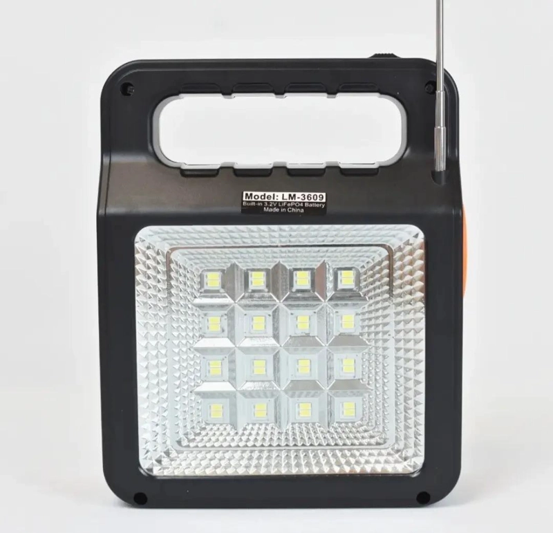 KIT DE EMERGENCIA SOLAR CON RADIO Y 3 AMPOLLETAS - 5