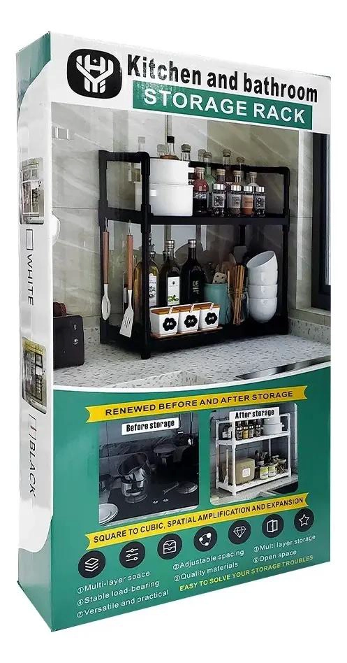 ESTANTE ORGANIZADOR MULTIFUNCIONAL 2 NIVELES 49X48X26 CM - 2