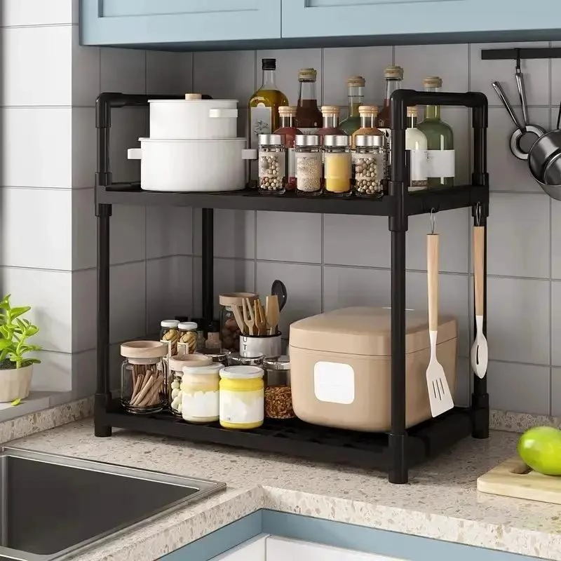 ESTANTE ORGANIZADOR MULTIFUNCIONAL 2 NIVELES 49X48X26 CM - 4