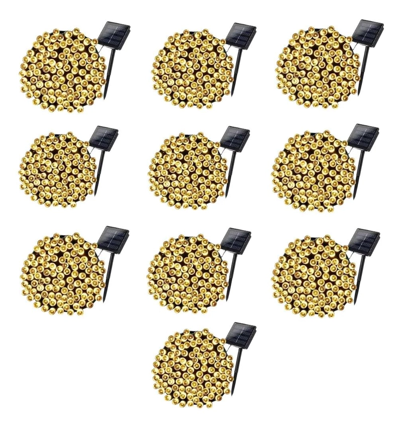 PACK 10 LUCES NAVIDAD SOLAR 100 LED 10 METROS - 1