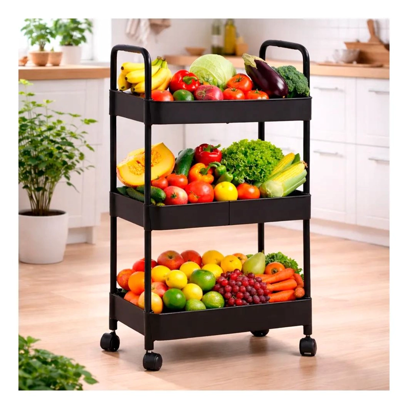CARRITO ORGANIZADOR PARA FRUTAS Y VERDURAS CON RUEDAS - 2