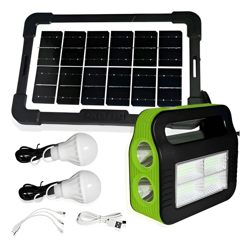 KIT DE EMERGENCIA CAMPING CON SOLAR Y POWER BANK - 1