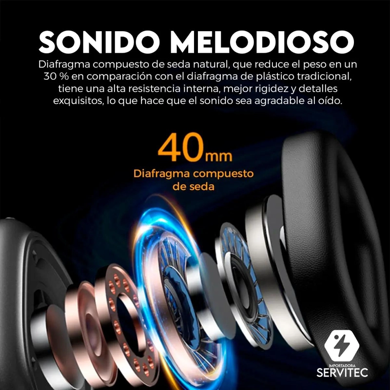 AUDIFONOS INALAMBRICOS CON CANCELACION DE RUIDO Y SONIDO - 4