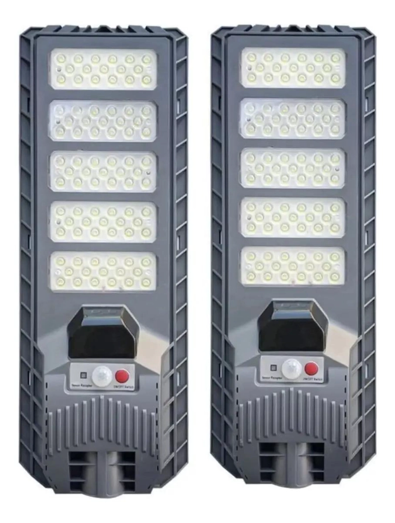 FOCO LAMPARA SOLAR LED 500W EXTERIOR CON SENSOR - 1