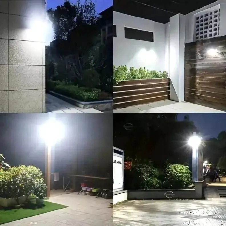 FOCO LAMPARA SOLAR LED 500W EXTERIOR CON SENSOR - 4