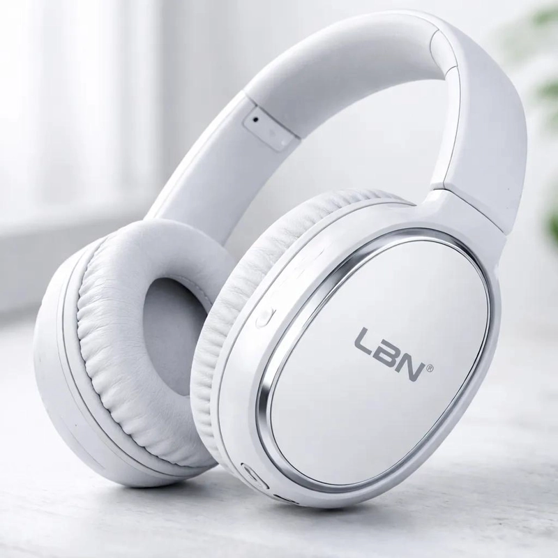 AUDIFONO INALAMBRICO BLUETOOTH BLANCO LBH68 - 4