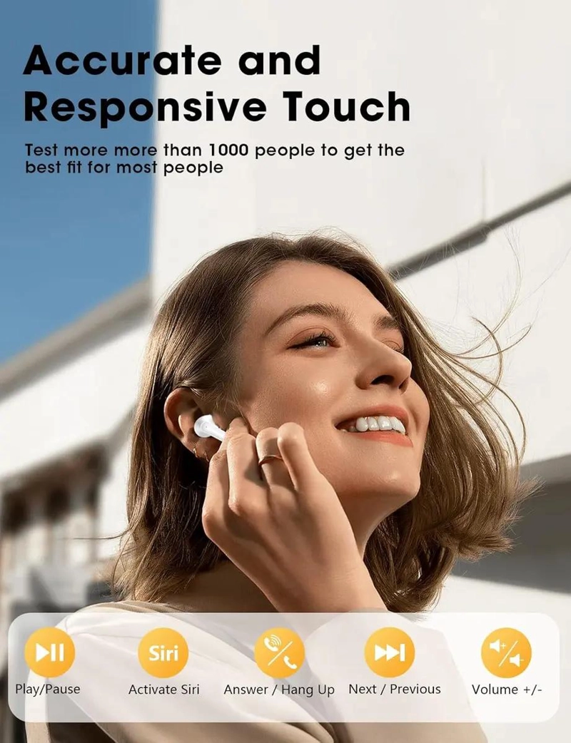 AUDIFONOS BLUETOOTH INALAMBRICOS 5.3 HI-FI BLANCO - 2