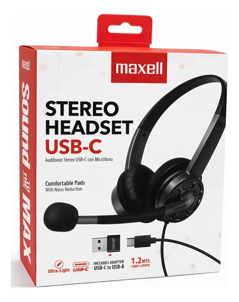 AUDIFONOS USB-C CON MICROFONO HS-HMIC - 4