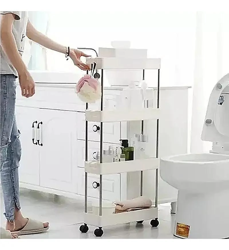 CARRITO ORGANIZADOR 4 NIVELES DELGADO PARA BAÑO O COCINA - 3