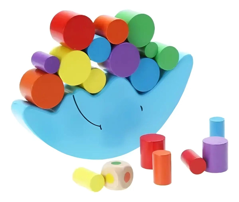 JUGUETE DIDACTICO BALANZA DE EQUILIBRIO DE COLORES - 1