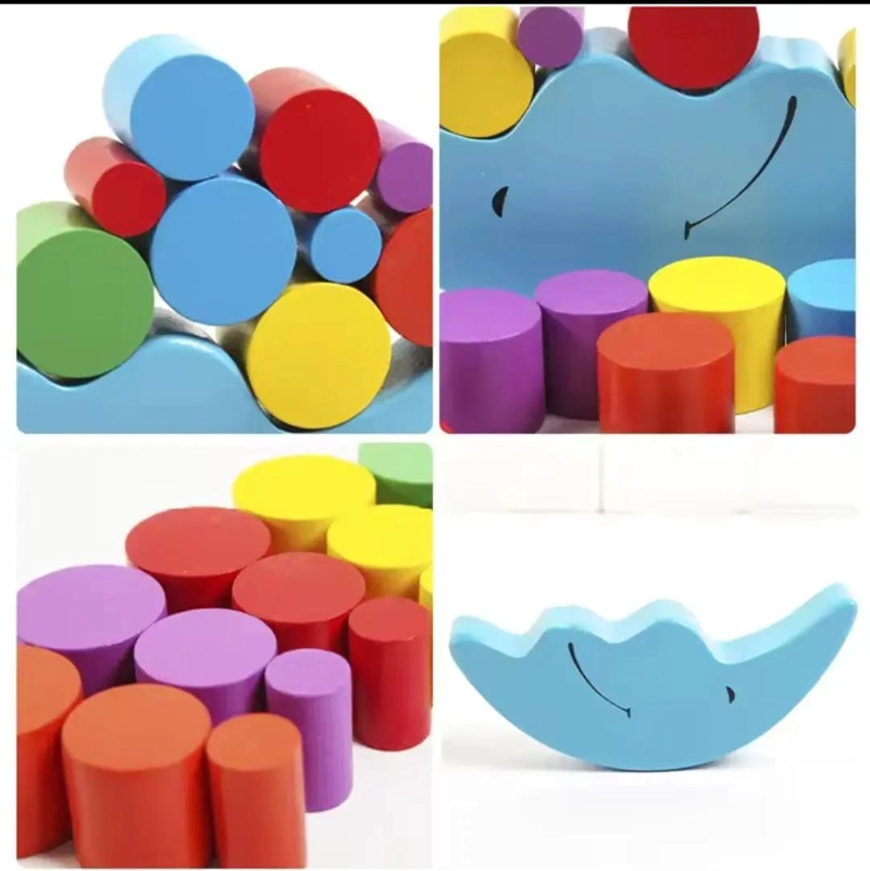 JUGUETE DIDACTICO BALANZA DE EQUILIBRIO DE COLORES - 5