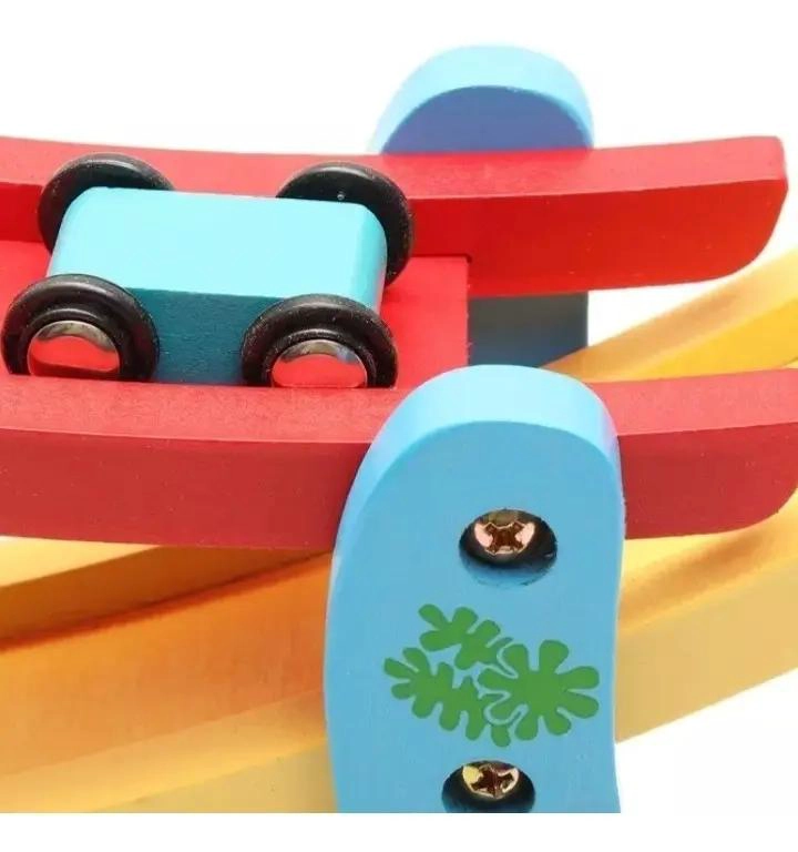 AUTOPISTA DE MADERA DIDACTICA PARA NIÑOS - 2