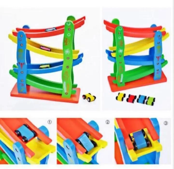 AUTOPISTA DE MADERA DIDACTICA PARA NIÑOS - 4