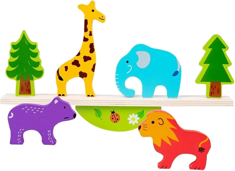 BLOQUES DE MADERA ANIMAL SELVA JUEGO DIDACTICO - 4