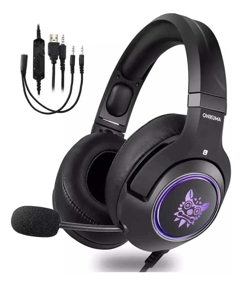 AUDIFONOS GAMER ONIKUMA K9 RGB CON MICROFONO - 2