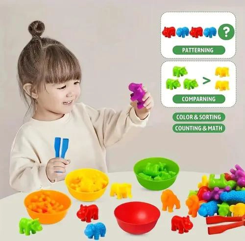 JUGUETE MONTESSORI DE CLASIFICACION POR COLORES Y FORMAS - 4