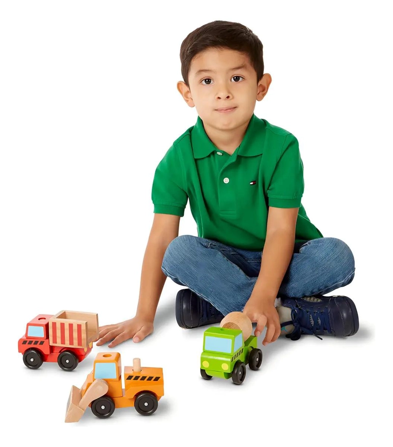 SET DE VEHICULOS DE CONSTRUCCION EN MADERA - 2