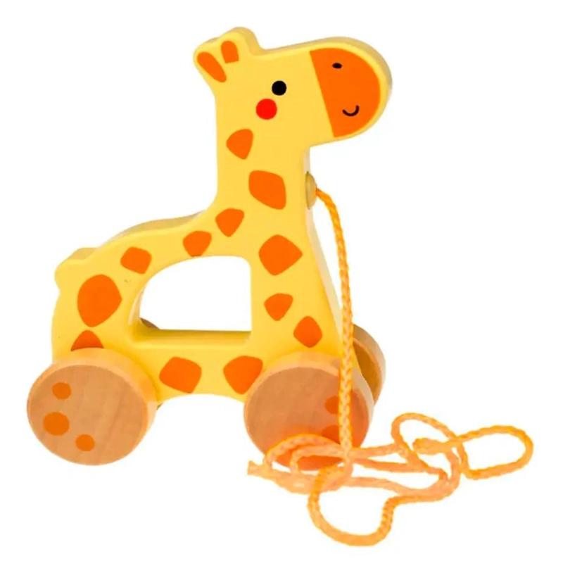 ARRASTRE DIDACTICO JIRAFA DE MADERA PARA NIÑOS - 2