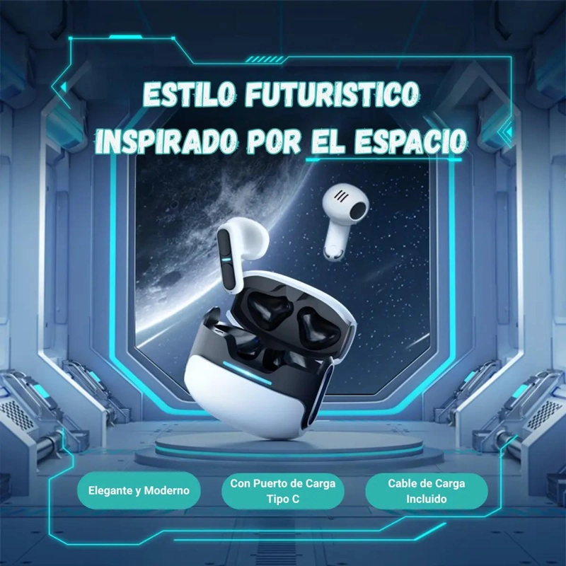 AUDIFONO IN EAR BLUETOOTH INALAMBRICO MANOS LIBRES GAMER - 3