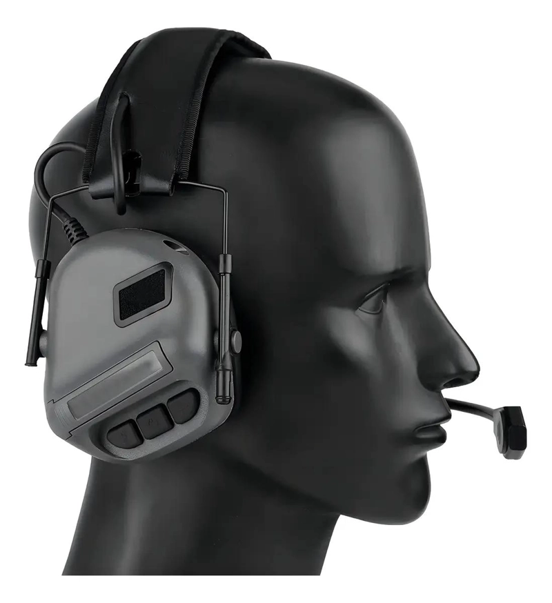 AURICULARES TACTICOS CON MICROFONO PARA USO MILITAR - 3