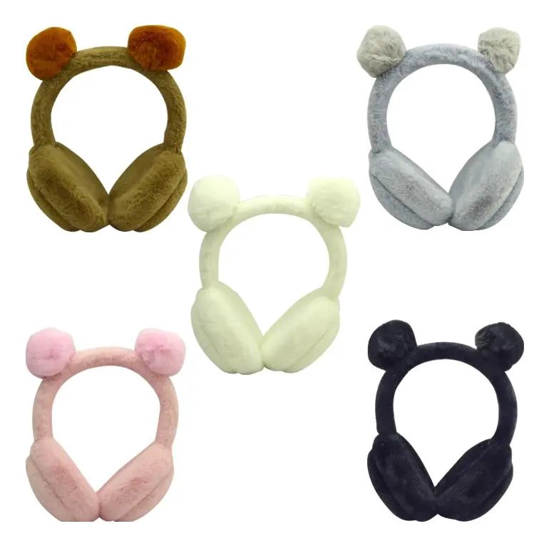 AUDIFONOS INFANTILES CON VINCHA Y OREJAS DE PELUCHE - 3