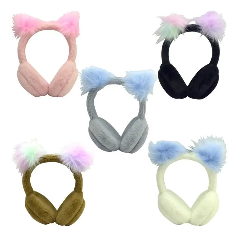 AUDIFONOS INFANTILES CON VINCHA Y OREJAS DE PELUCHE - 4