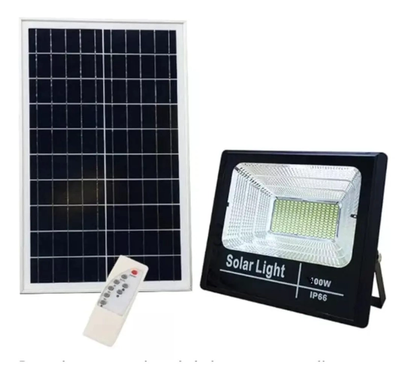 FOCO LED 60W EXTERIOR IP67 CON PANEL SOLAR Y CONTROL REM - 3