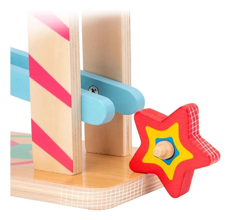 PISTA DIDACTICA DE MADERA CON DINOSAURIOS PARA NIÑOS - 3