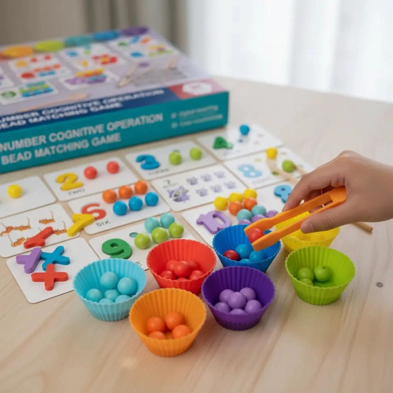 JUEGO DIDACTICO DE MADERA PARA MOTRICIDAD FINA EN NIÑOS - 2
