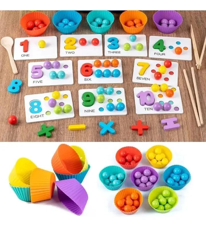 JUEGO DIDACTICO DE MADERA PARA MOTRICIDAD FINA EN NIÑOS - 3