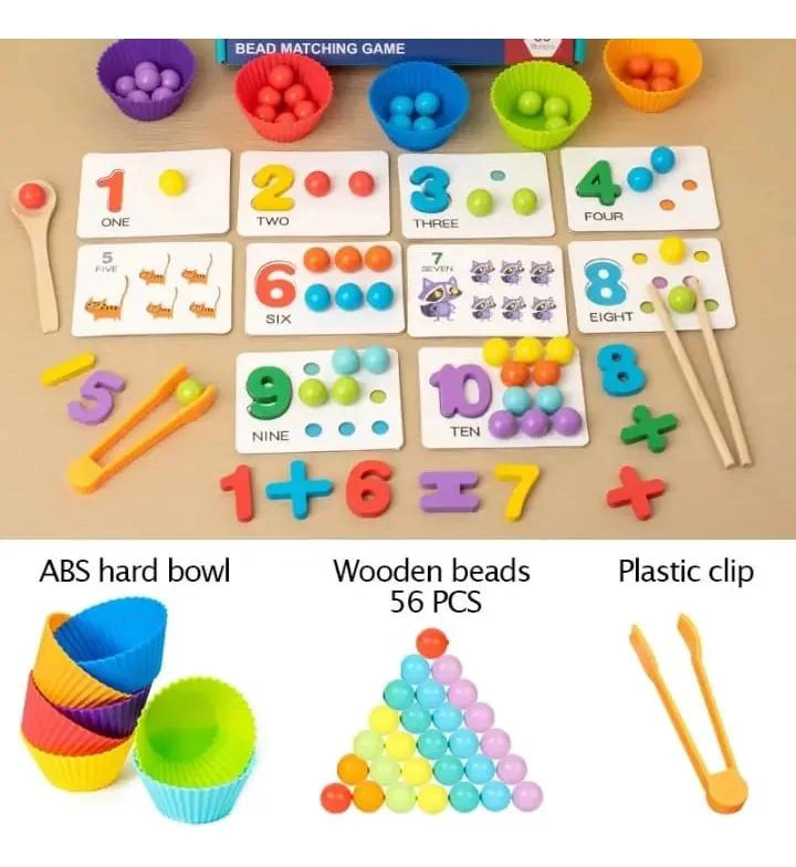JUEGO DIDACTICO DE MADERA PARA MOTRICIDAD FINA EN NIÑOS - 5