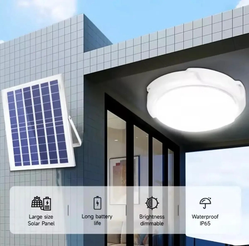 FOCO SOLAR REDONDO INTERIOR 200W IP65 CON PANEL Y CONTROL - 3