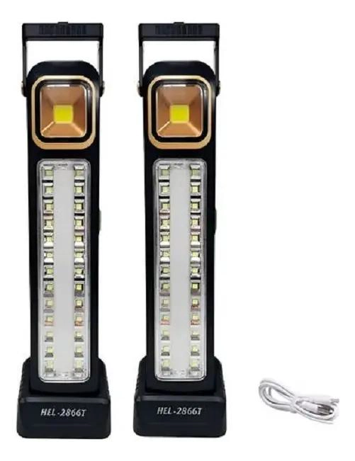LAMPARA SOLAR RECARGABLE CON 48 LED PARA EMERGENCIA - 3