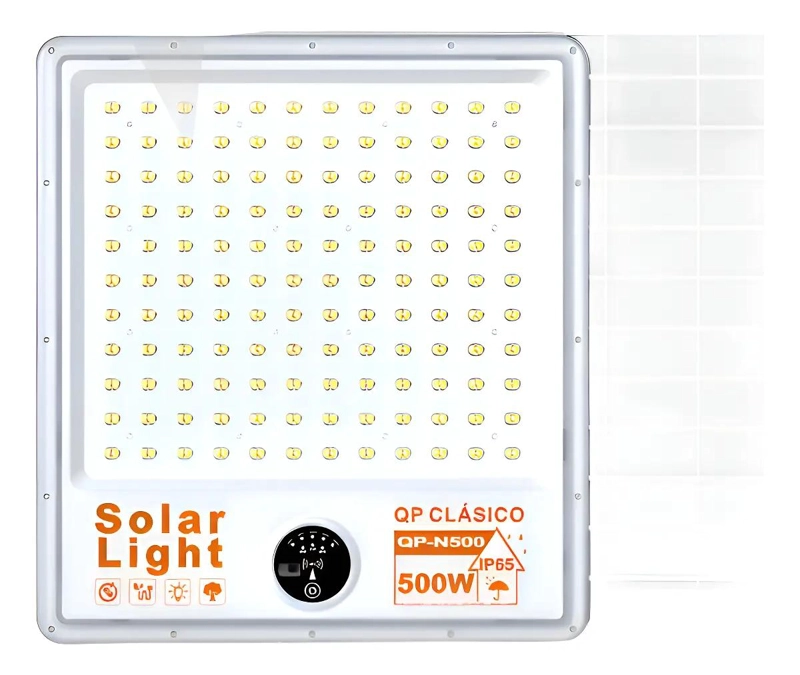 FOCO SOLAR 500W CON PANEL Y CONTROL REMOTO - 1